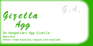 gizella agg business card